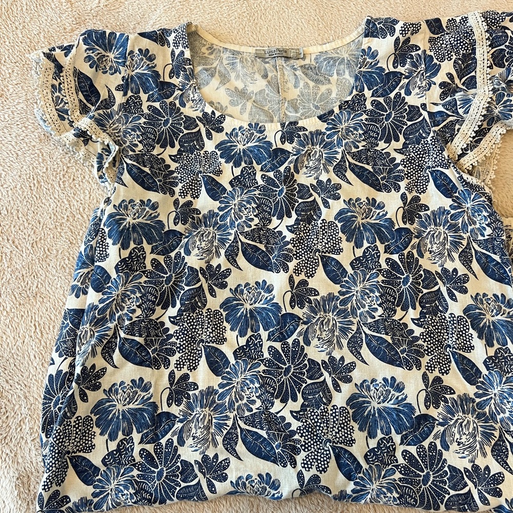 Women's Blue Floral Mini Dress - Lightweight Casual Summer Style